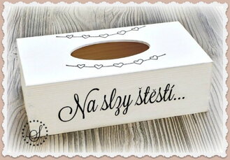 Box na kapesníky - na slzy štěstí