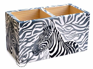 Dřevěný tužkovník dvojitý - zebra