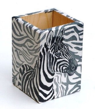 Dřevěný tužkovník - zebra