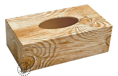 Box na kapesníky - imitace dřeva
