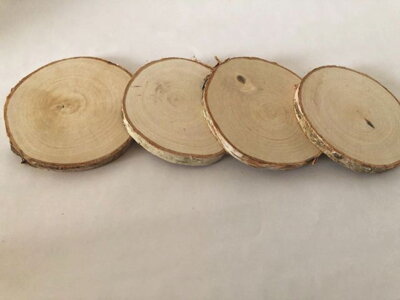 Dřevěná kolečka březová  - kulatiny pr. 4 - 6 cm