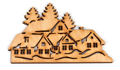 Dřevěná vesnička 