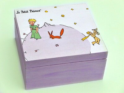 Dřevěná krabička na čaj - Malý princ